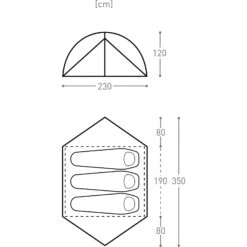 BACH Guam 3 - Drei-Personen-Kuppelzelt -Campingprodukte Geschäft bach guam 3 drei personen kuppelzelt willow bough green bac 282974 7010 222 3