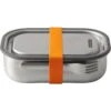 Black+blum Stainless Steel Lunchbox 1 Liter - Edelstahl-Proviantdose -Campingprodukte Geschäft black blum stainless steel lunchbox 1 liter edelstahl proviantdose orange bbl bam ss l003 7