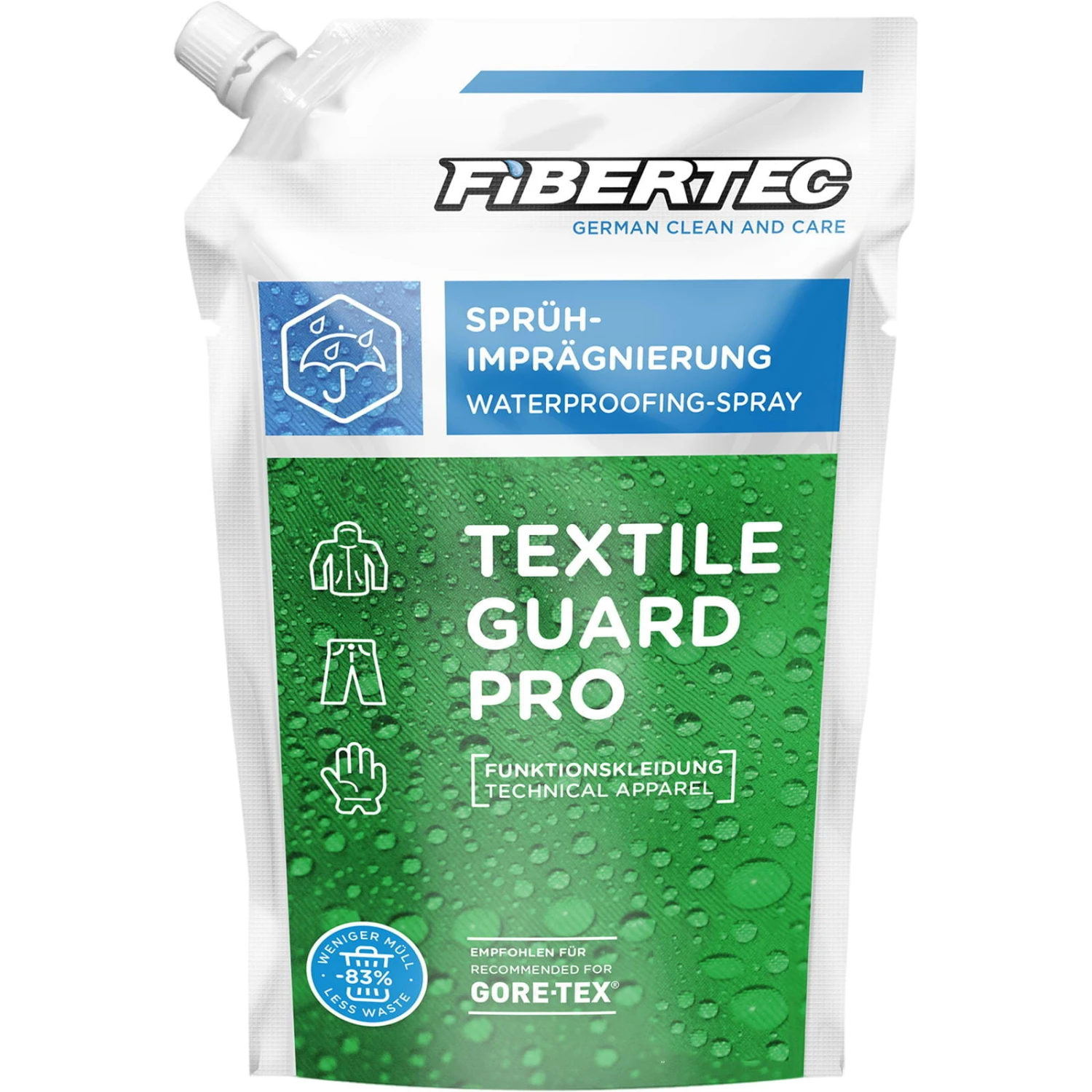 FIBERTEC Textile Guard Pro 500 Ml - Spray-On Nachfüllpack 3 FIBERTEC Textile Guard Pro 500 Ml - Spray-On Nachfüllpack