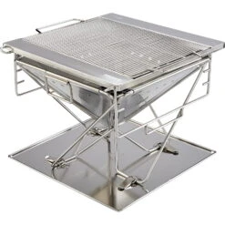 GROENBERG KATLA L - Edelstahl-Grill -Campingprodukte Geschäft groenberg katla l edelstahl grill gro 266003 13