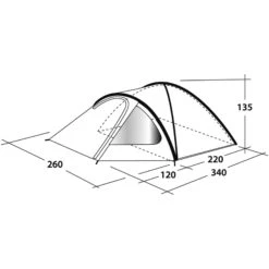 Outwell Cloud 4 - Vier-Personen-Zelt 13 Outwell Cloud 4 - Vier-Personen-Zelt -Campingprodukte Geschäft outwell cloud 4 vier personen zelt green grey rl 150176 1