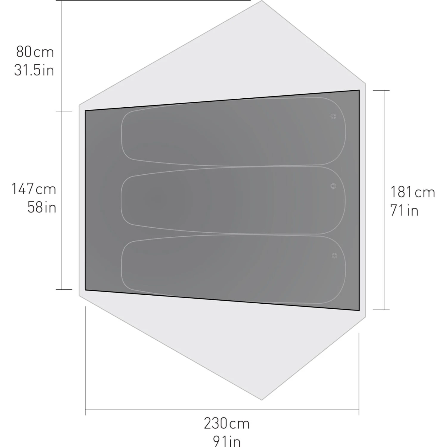 Sea To Summit Telos TR3 Plus - 3 Personen Zelt 5 Sea To Summit Telos TR3 Plus - 3 Personen Zelt – Bild 3