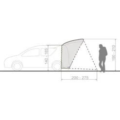 VAUDE Drive Trunk - Autovorzelt -Campingprodukte Geschäft vaude drive trunk autovorzelt linen vau 14455 7810 3