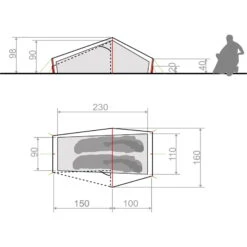 VAUDE Lizard Seamless 1-2P - Zelt -Campingprodukte Geschäft vaude lizard seamless 1 2p zelt cress green vau 14417 1820 3