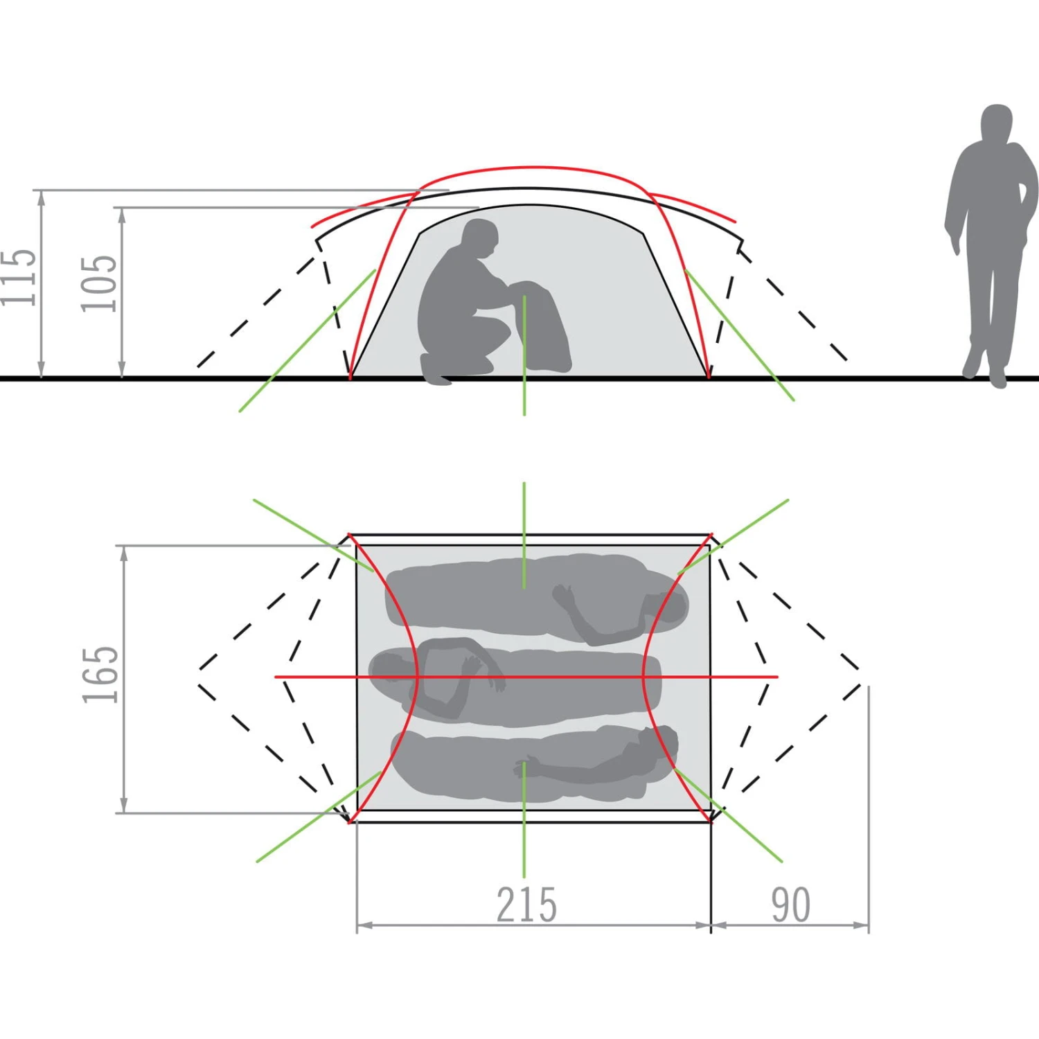 VAUDE Mark UL 3P - 3-Seasons Zelt 4 VAUDE Mark UL 3P - 3-Seasons Zelt – Bild 2
