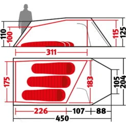Wechsel Tempest 3 Zero-G - 3-Personen-Zelt -Campingprodukte Geschäft wechsel tempest 3 zero g personen zelt green wec 231052 2